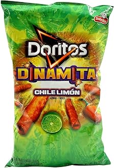 Dinamita, Chile Limon Rolled Tortilla Chips, 9.75oz Bag (Pack of 4)
