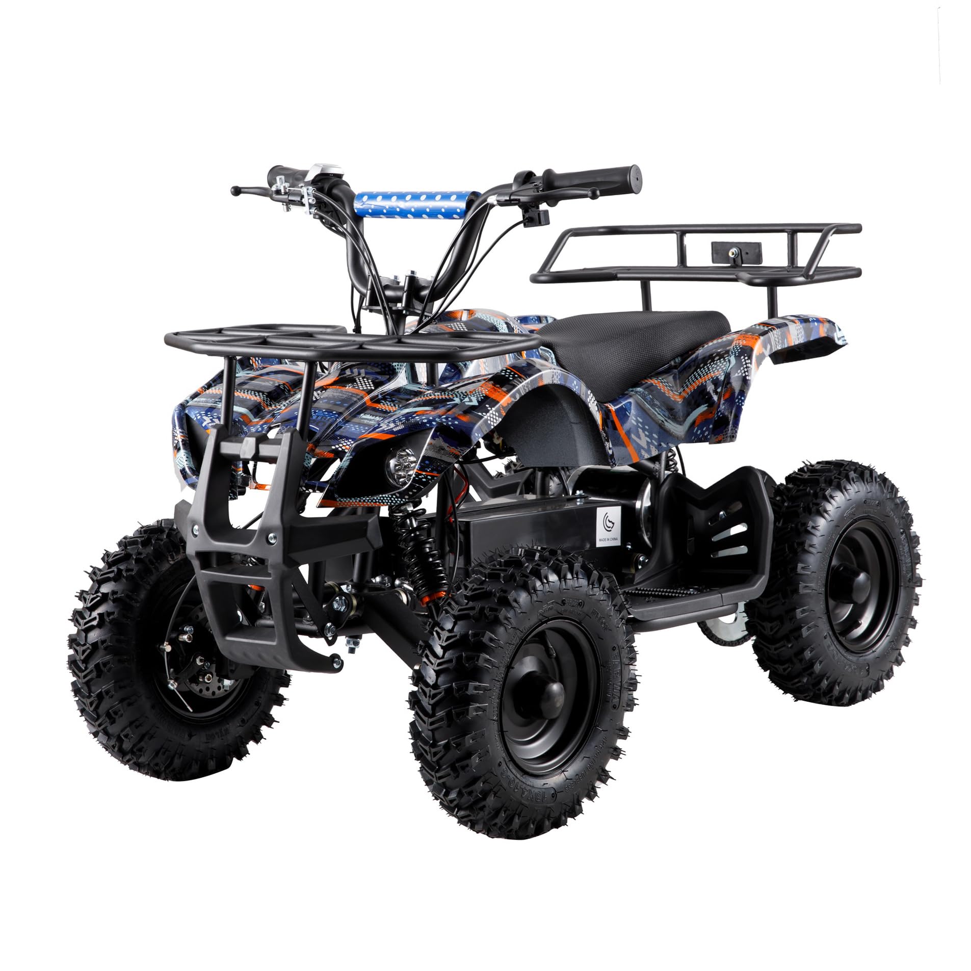 TG Top Gear Top Gear TG 250 Kids Ride On Cars 4-Wheeler ATV Quad Bike with Suspension, Motorized Cars, Drive Electric Truck, Ride On Toys With Led Lights (Blue)