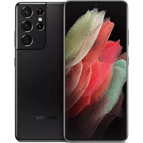 Samsung Galaxy S21 Ultra 5G, US Version, 512GB, Phantom Black - Unlocked (Renewed)