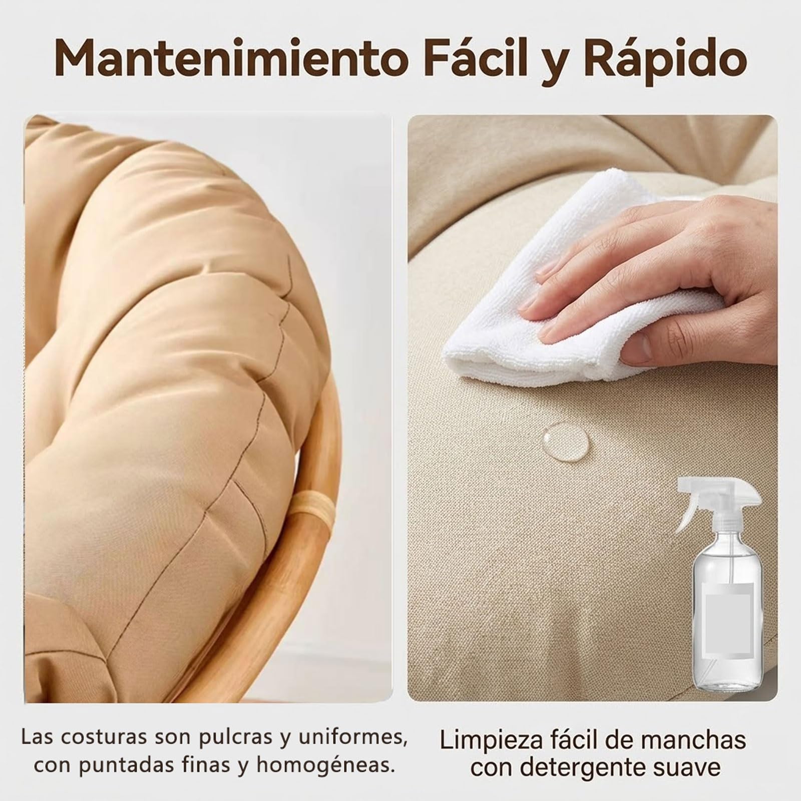 Genérico Cojín De Algodón For Silla Hamaca Relleno Grueso Cojín Redondo For Columpio Exterior For Muebles Mimbre Sillón Papasan Descanso Jardín Patio(Dark Pink,130cm)