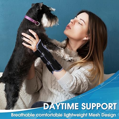 Miniatura 5 de Muñequera con férula de espica para el pulgar, soporte ajustable para la muñeca del pulgar para artritis, esguinces, tendinitis, lesiones de