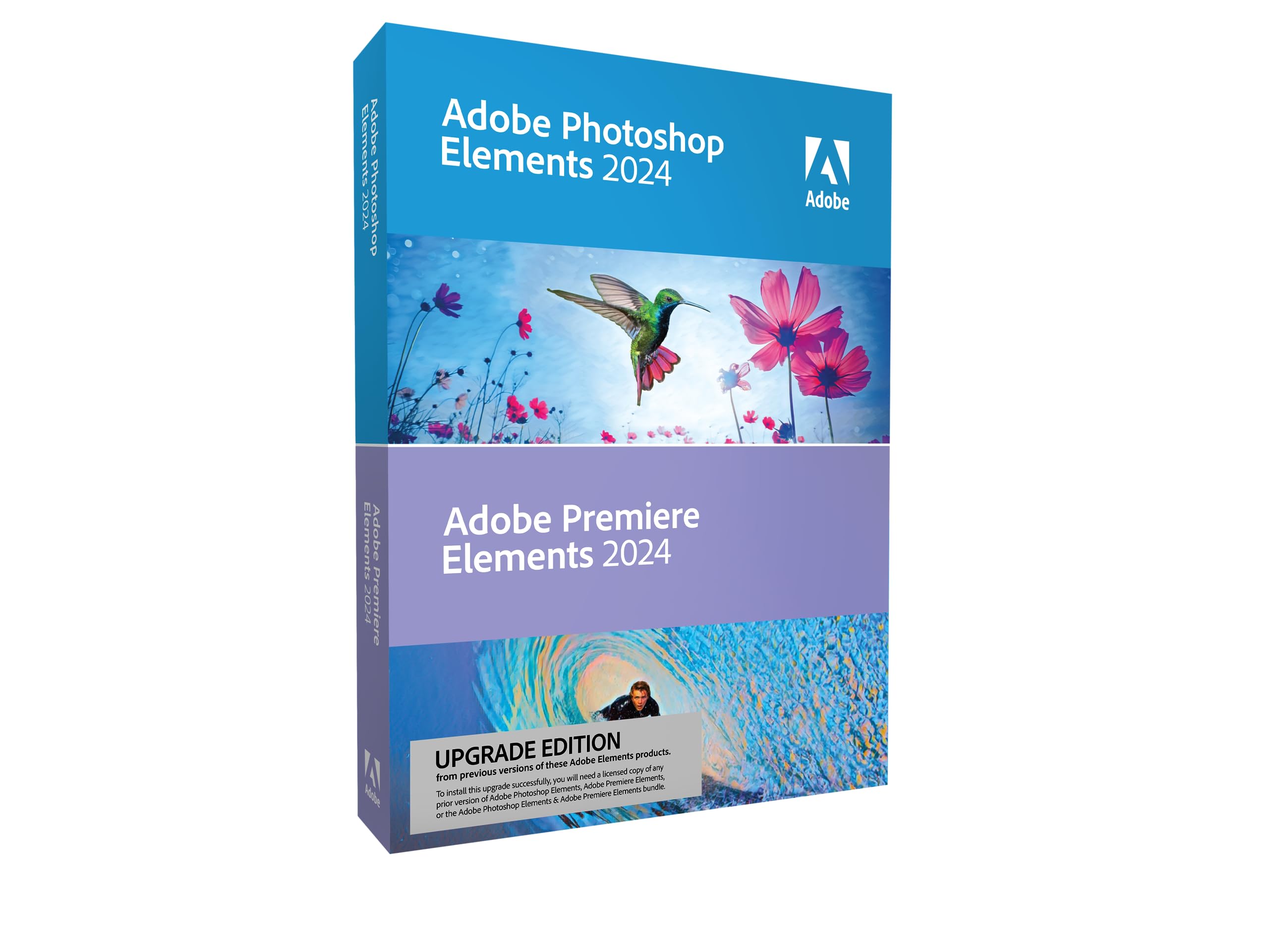 Adobe Upgrade Photoshop Elements 2024 & Premiere Elements 2024 - Box-Pack - 1 Benutzer - Win, Mac - Englisch
