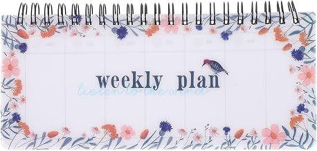 Angoily Agenda Hebdomadaire Élève Multifonction en Papier Reliure Spirale, Planificateur Scolaire Pratique et Carnet de Notes Portable pour Adolescents