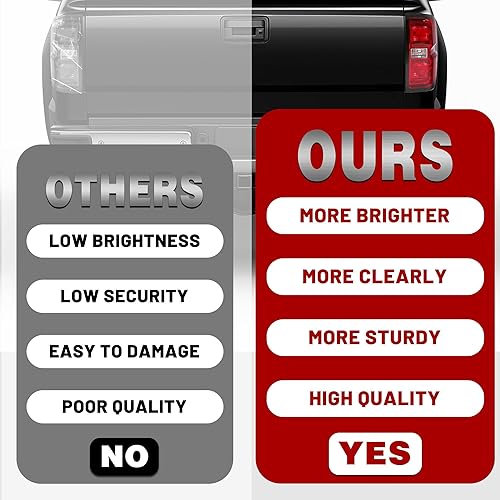 Miniatura 6 de HECASA Luz trasera compatible con Chevy Silverado 2014-2018 1500 2500 3500 HD GMC Sierra 3500 HD modelos duales de repuesto para lámpara trasera