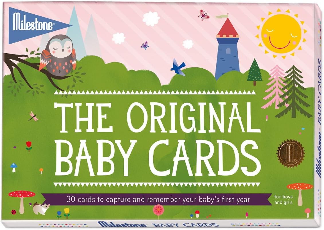 Milestone - Baby Photo Cards Original - Set of 30 Photo Cards To Capture Your Baby's First Year in Weeks, Months, and Memorable Moments