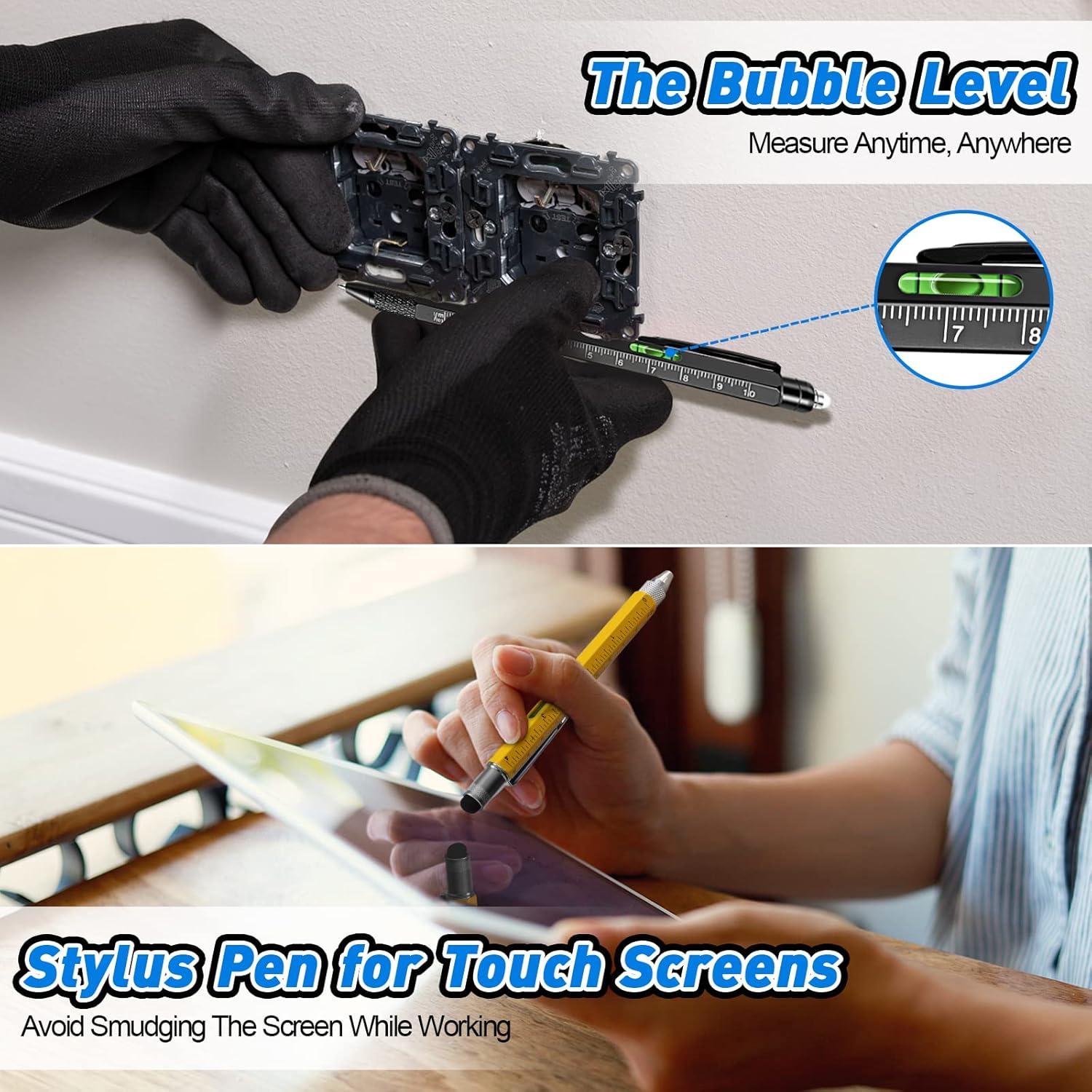 Person using the stylus pen on a tablet