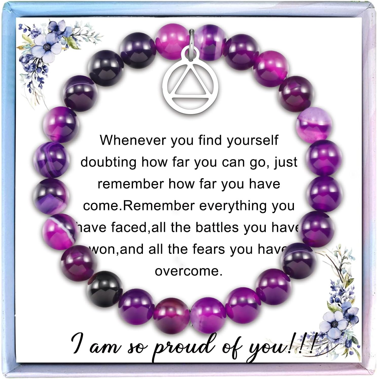 Fullrainbow Sobriety Gifts for Women Sobriety Bracelet Sobriety Gifts Sober Gifts for Women Sobriety Gifts for Men Best Sobriety Gifts