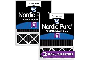 Nordic Pure 20x25x5 [2-Pack] - Odor Reduction MERV 8 AC Filter