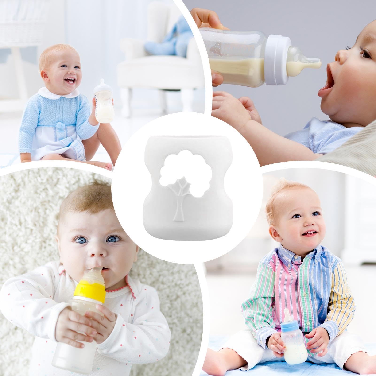 Copertura In Silicone Per Biberon - Antiscivolo, Isolante E Protettiva Per Vetro