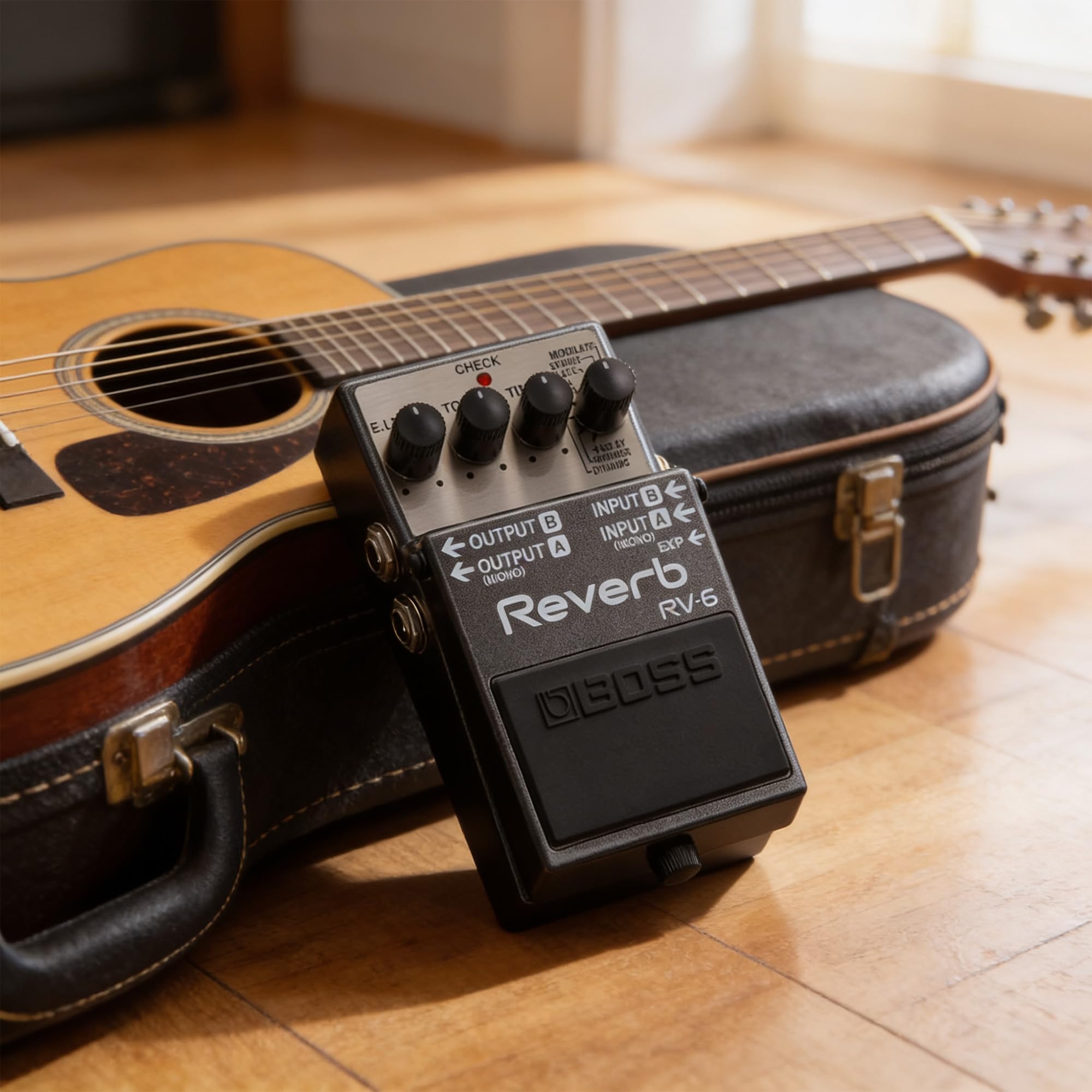 Amazon.com: Boss RV-6 Reverb Bundle with Gearlux Instrument Cable
