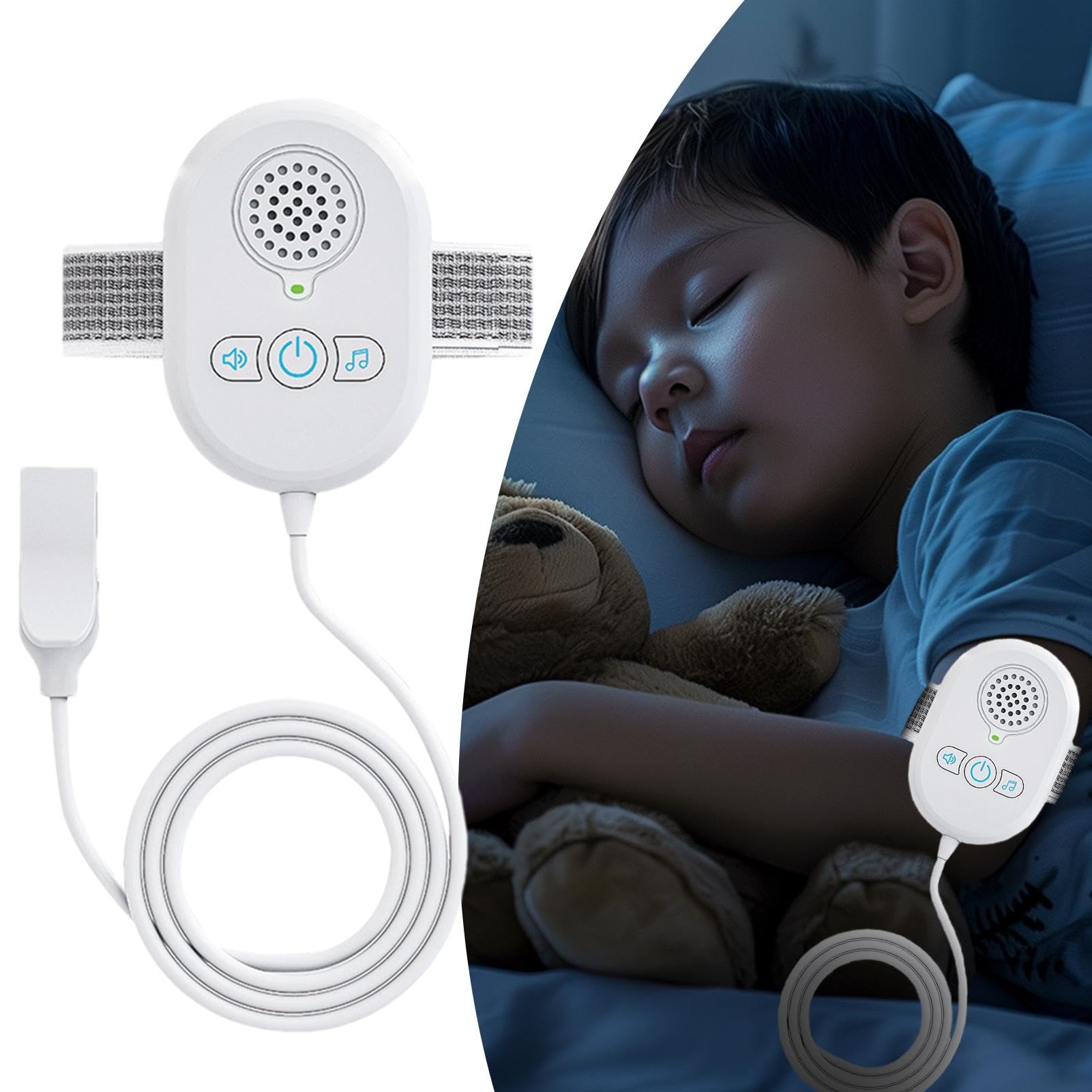 Allarme Anti Enuresi Notturna Per Bambini – Sveglia Con Sensore Di Umidità, Bracciale Regolabile, Per Pipì A Letto