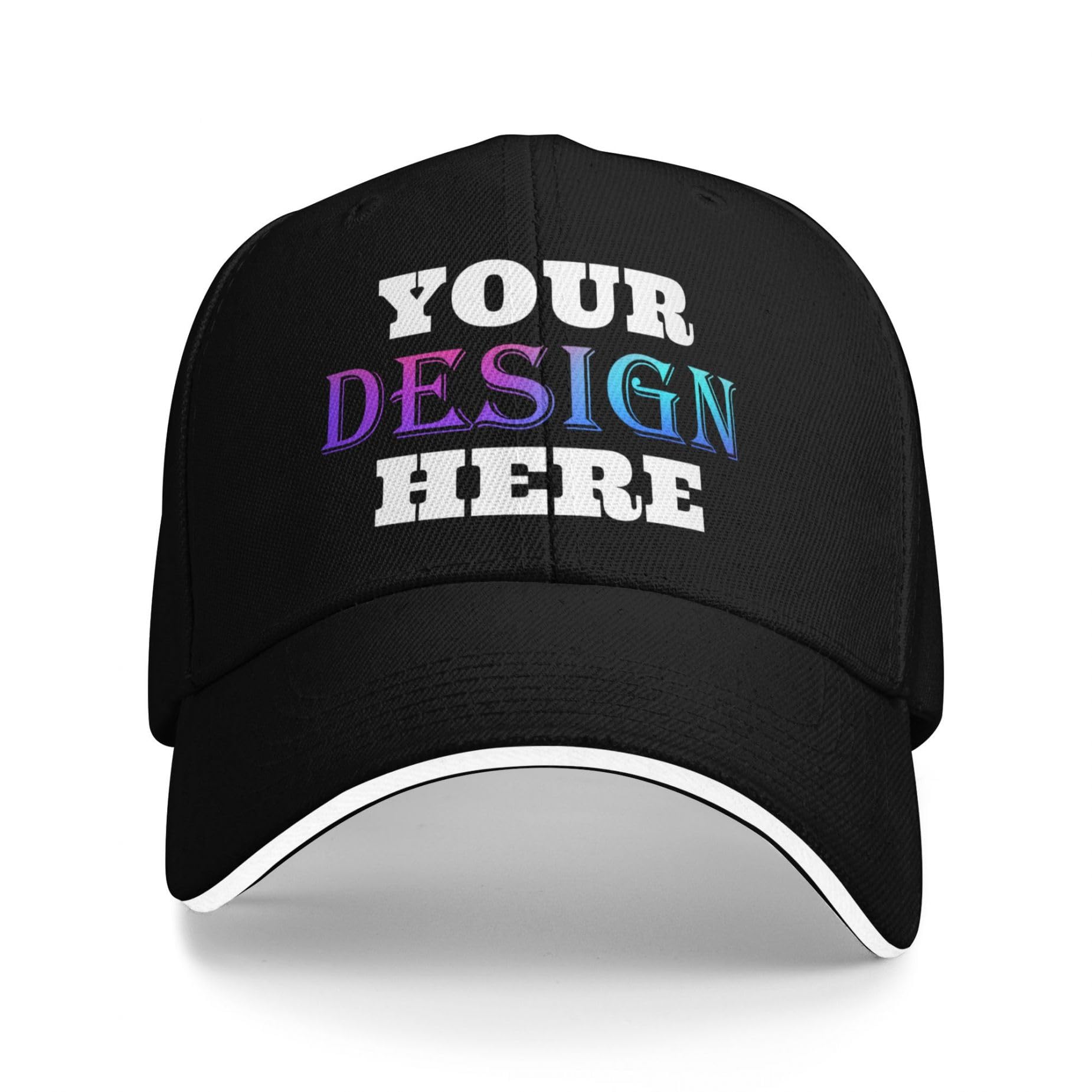 Tingwei Personalised Baseball Caps Custom Hats for Men Women,Embroidered Women Want Me Fish Fear Me Adjustable Trucker Hat Cotton Unisex Dad Hats