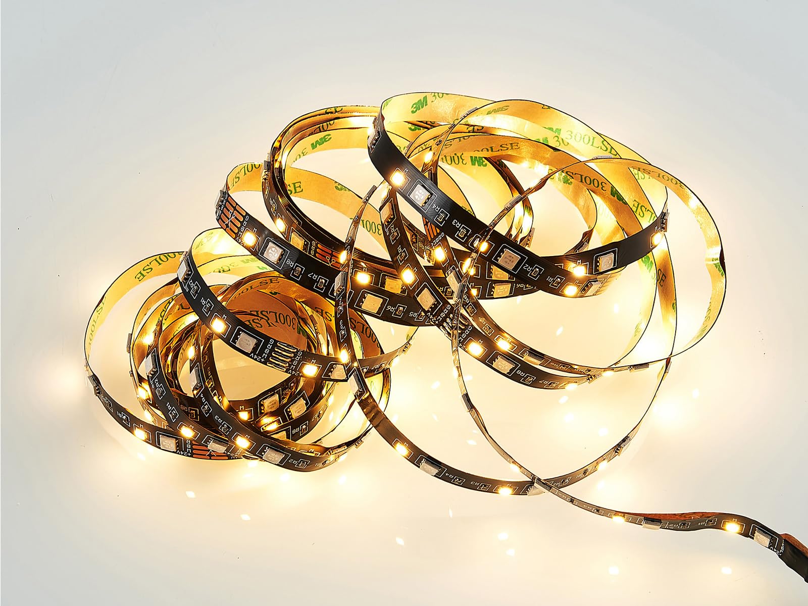 2er Set LED Streifen mit Fernbedienung, RGB Farbwechsel & Dimmer - 5 Meter lang