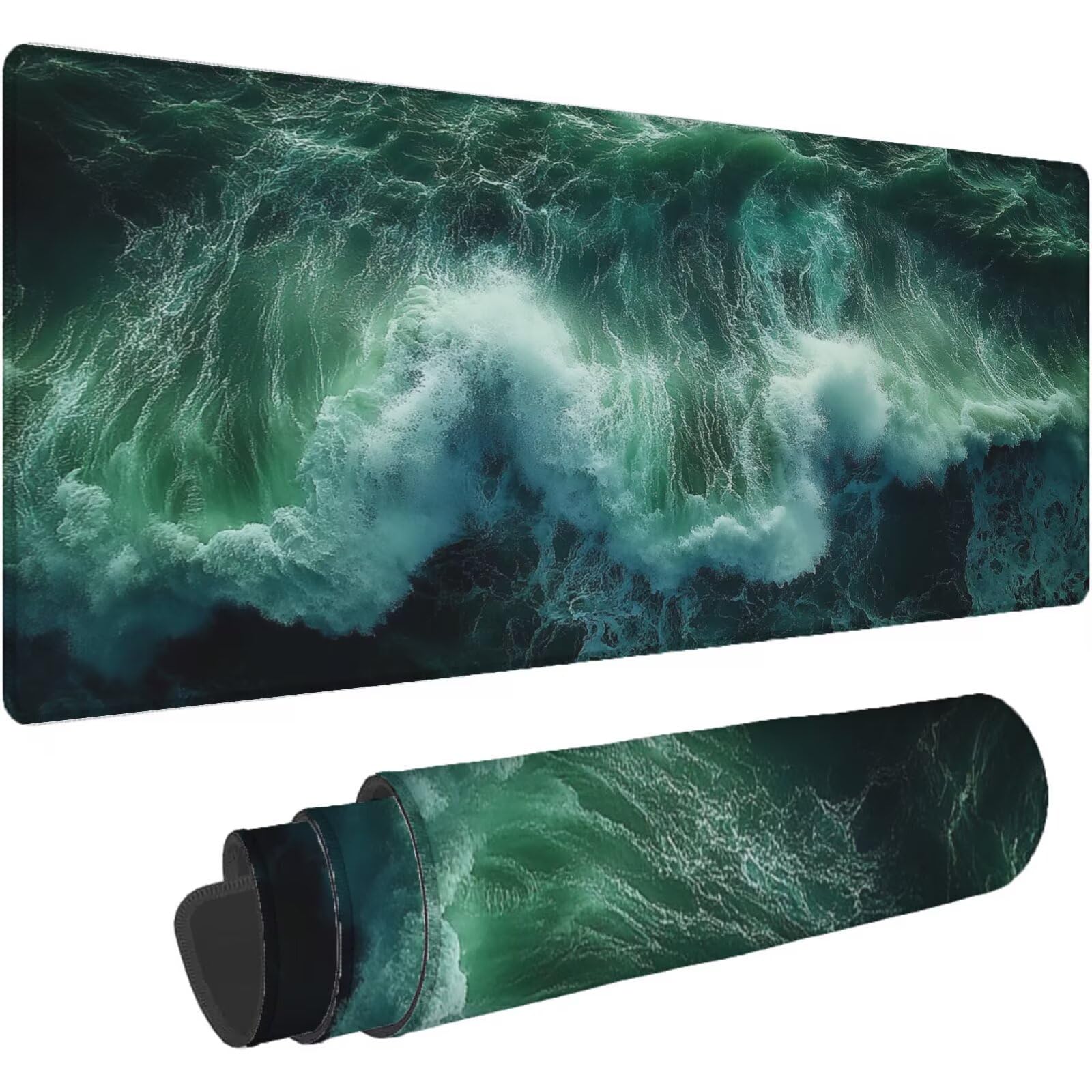Podkładka pod mysz XXL 1200 x 600 mm szałwia zielona podkładka pod mysz musztardowa matowa podkładka pod mysz do gier antypoślizgowa gumowa podstawa zszyte krawędzie akcesoria biurowe do gier do biura