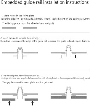 Recessed Magnetic Track, Rail for LED Track Lights Aluminium,Ceilin Plaster-in for Living Room,Bathroom,Kitchen, Study, Office, Store(200cm)
