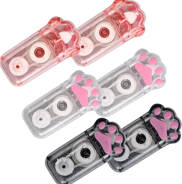 Imagen relacionada con Vesaneae Cintas Correctoras, Rodillo Corretor de Garra de Gato, Transparente Cintas de Corrección, Versátil Corrector Blanco, No Tóxico y sin sabor Cintas Correctoras, Óptimo para Material Escolar