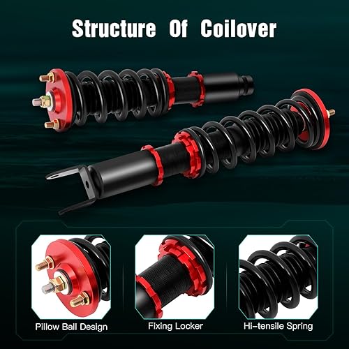 Miniatura 3 de Suspensiones helicoidales amortiguadores de montaje de resorte SCITOO Juego completo de amortiguadores para Acura Integra 1990-1993Honda Civic