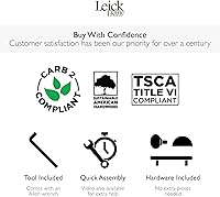 Vista 7 de Leick Furniture Mission - Mesa auxiliar con cajón, madera de fresno maciza y chapas de roble