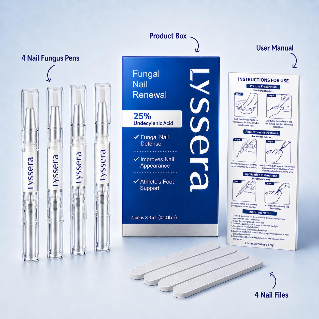 Toenail Fungus Treatment Pen, 4 PCS