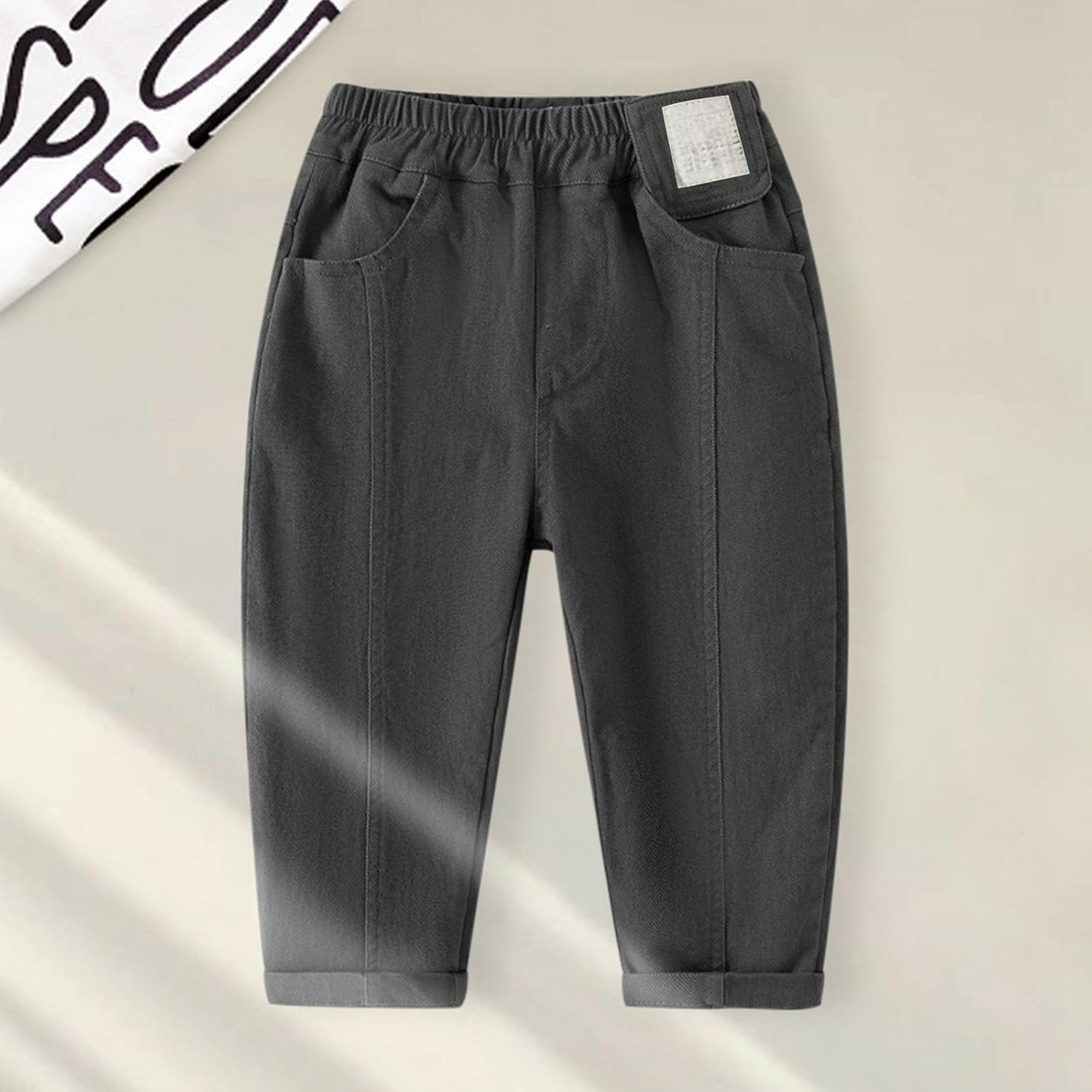 Boys Pants for Everyday Wear Comfortable Solid Denim Trousers for Active Kids Perfect for School and Outdoor