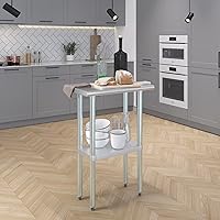 Vista 471 de Mesa de trabajo de acero inoxidable, mesa de metal