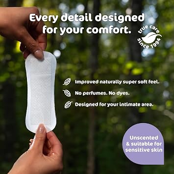 Naty Daily Panty Liners for Women, Large, Wrapped, 28 Count | 100% Organic Cotton top Sheet, Certified Skin-Safe, Thin, Unscented, Absorbent Protection, Comfortable & Breathable