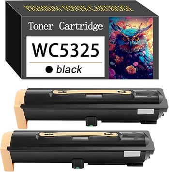 WC5325 High Yield Compatible Toner Cartridge Replacement for Xerox,to Use with WorkCentre 5325 5330 5300 5335 Printer 2-Pack