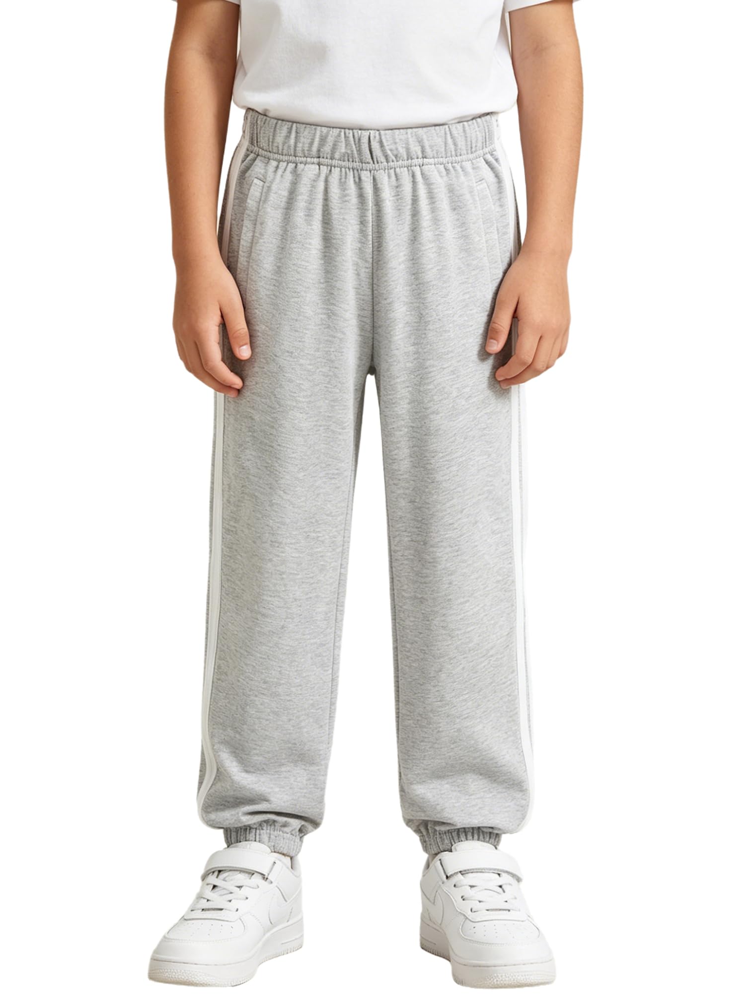 TiaoBug Ragazzi Pantaloni Sportivi da Allenamento Calcio Basket Pantalone Post-Operatorio Pantaloni della Tuta per Corsa Running Jogging Ciclismo Sportswear