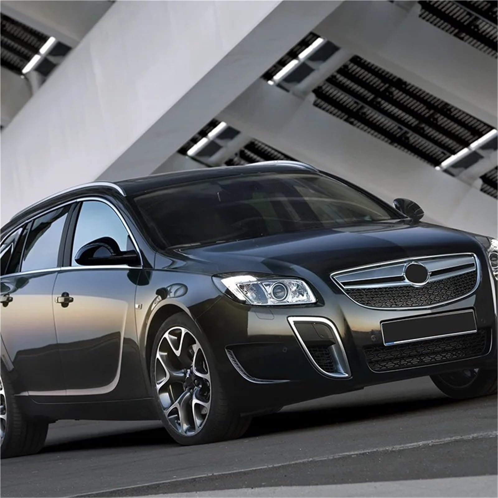Außenspiegelabdeckung Für Opel Insignia & Vauxhall (2008-2017) - Glänzend Schwarz/weiß, Einfach Zu Montieren, ABS-Material