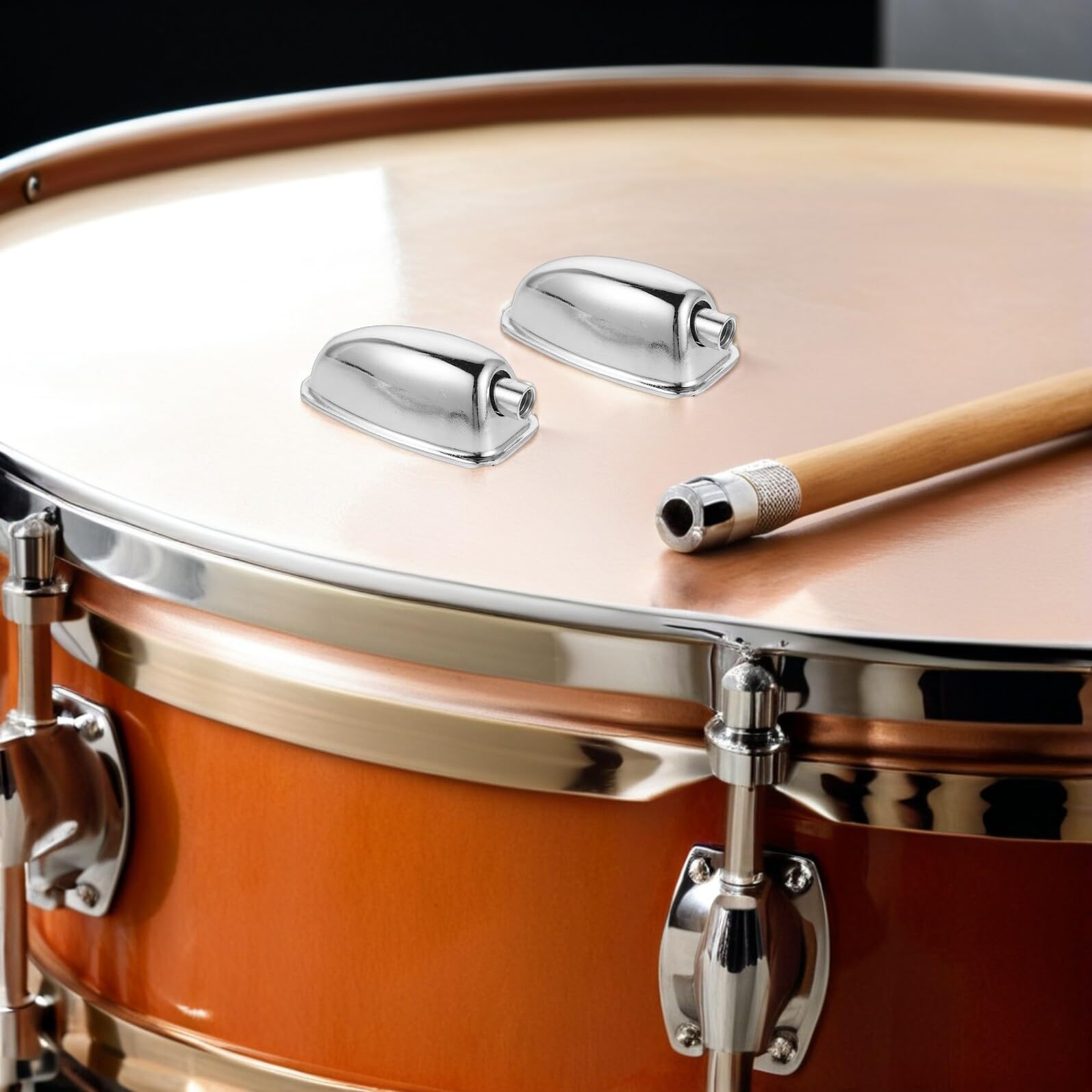 SOIMISS 10pezzi Blocchetti per Batteria Estremità Singola Parti di Ricambio per Percussioni Alette Triangolari per Rullante Hardware di Montaggio per Batteria Accessori per Strumenti Fai