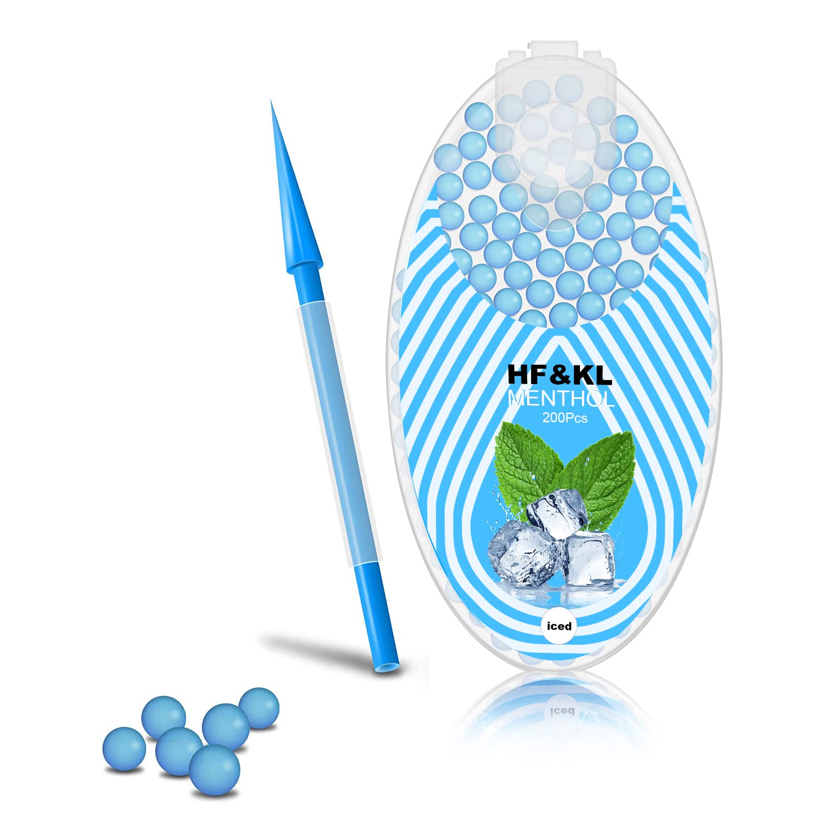Billes Menthol Cigarette,Billes Menthol pour Cigarette,Bille Cigarette  Parfumé,5 Boîtes, 1000 Gélules,Cigarette Capsule Mentholée,Cigarette  Capsules 