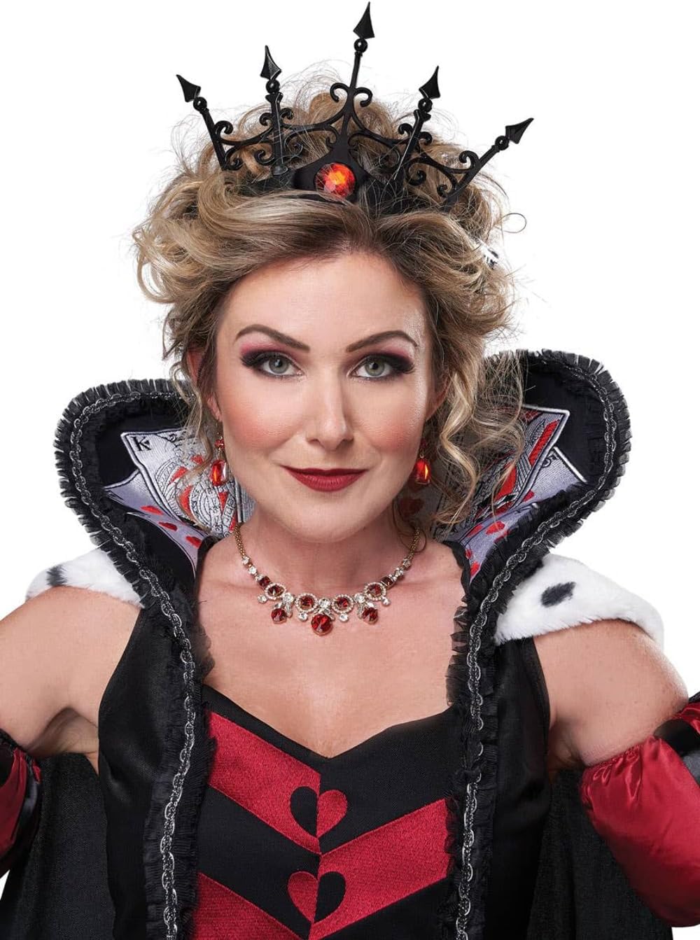 California Costumes Women's Dark Queen Of Hearts - Adult Costume Adult Costume, -Wine/black, Small - Image 8