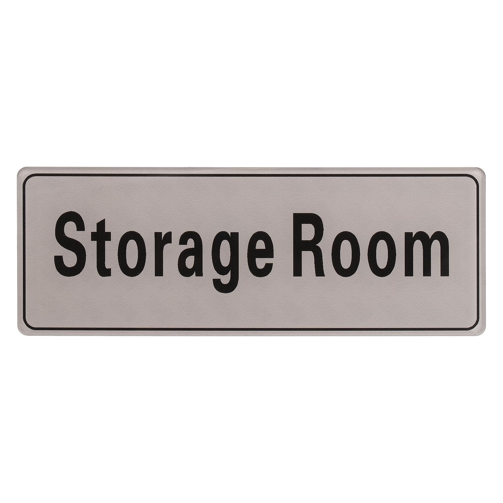 PATIKIL 9"x3" Storage Room Sign, 1Pcs Room Door Sign Self-Adhesive Door Sticker Acrylic Wall Signage Easy Installation for Indoor Outdoor Home Business, Light Gray with Black Text