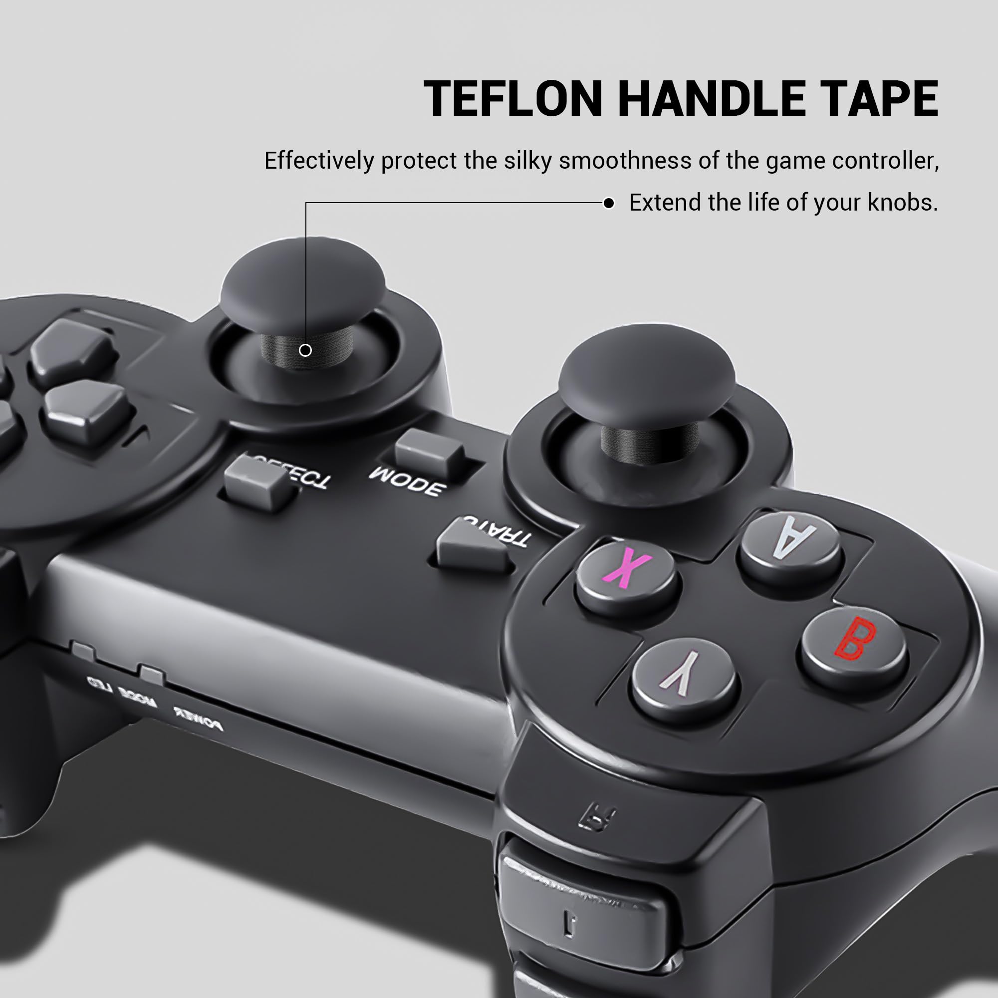 YIMATEECO Protection pour joystick de 10 m - Compatible avec Steam Deck/PS Portal/PS5/PS4/Xbox/ROG Ally/Legion Go/8 BitDo Joystick - Noir