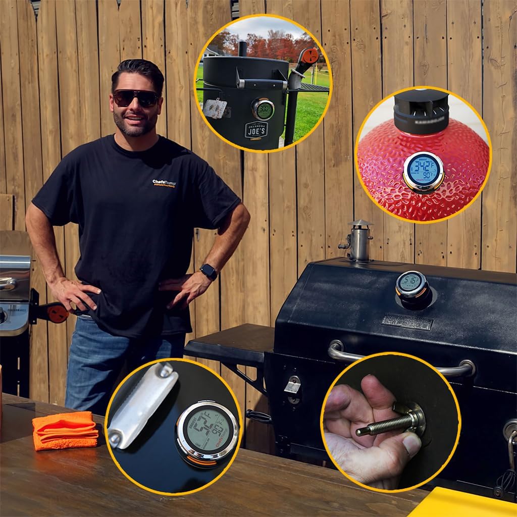 ProTemp S1 Termometro Smart per Barbecue (Non per Big Green Egg) | Accessorio di Ricambio Universale per Grill, Affumicatori, Weber e Kamado Joe Hub Wi-Fi e Bluetooth Brevettato