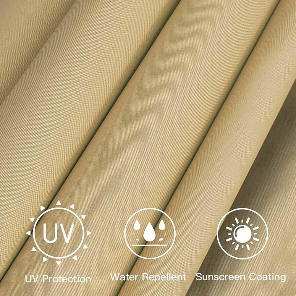 Toldo De Recambio Para Sombrilla 6 Varillas 8 Varillas 2.7 Metros 3 Metros Tela De Reemplazo De Paraguas Impermeable Anti-Ultravioleta Cubierta De Repuesto Para Paraguas De Mercado(Color:Caqui,Tamaño: