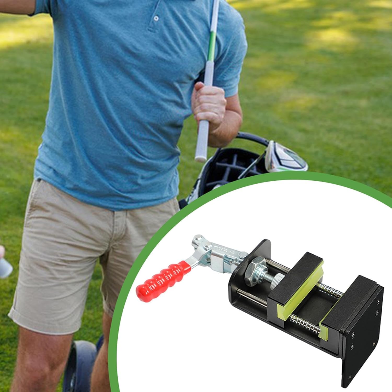 クイックシャフトクランプゴルフクラブ、ゴルフクラブリグリップバイスツール - ゴルフクラブクイックシャフトクランプグリップ交換工具