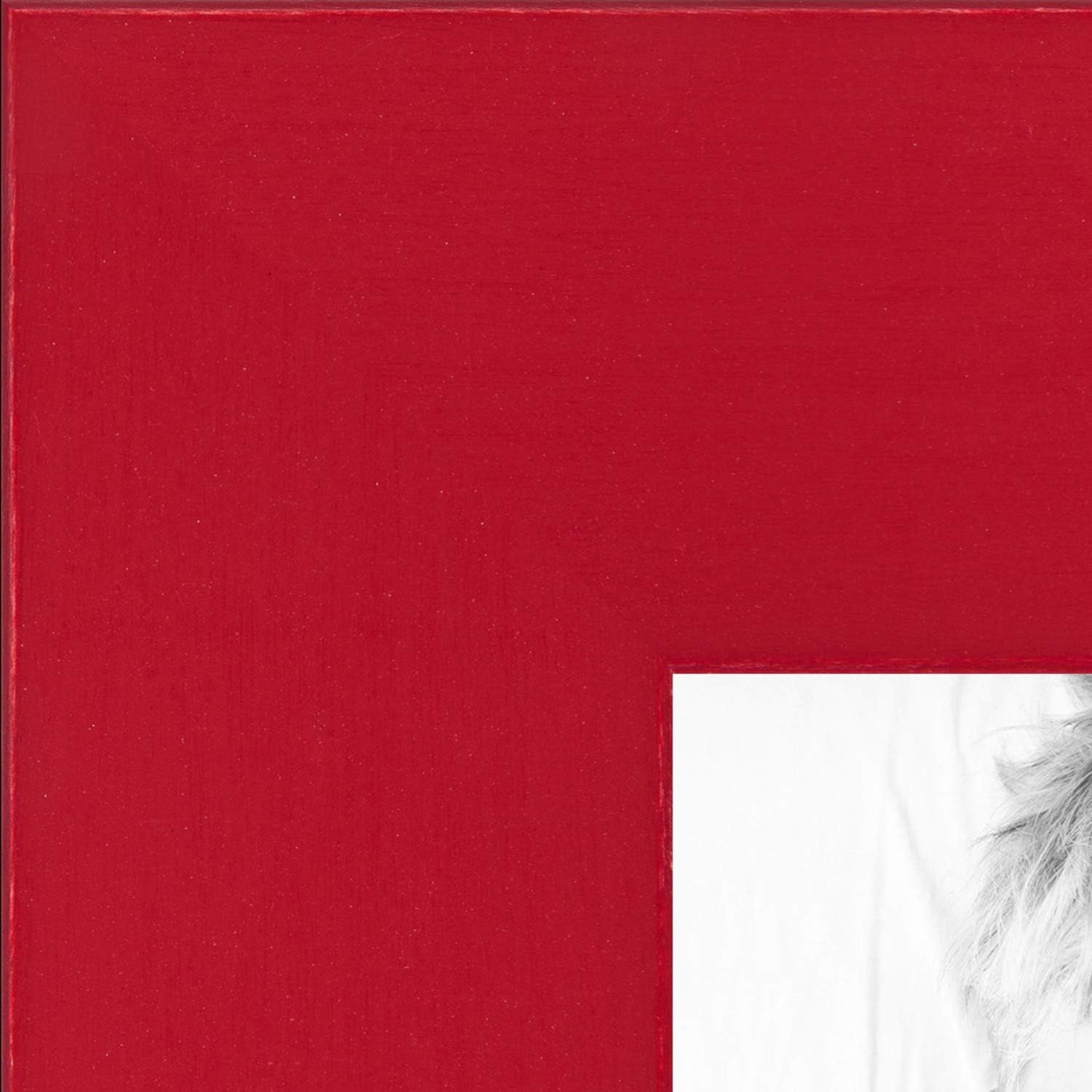 ArtToFrames 30x20 Custom Cork Bulletin Board. This Seamless Circles Black and White Pin Board Has a Fabric Style Canvas Finish, Framed in Red Stain on Beech (PinPix-117-30x20_0066-81792-YRED)