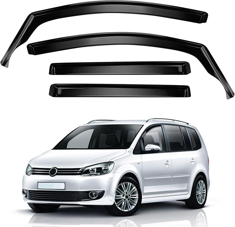 Opaltool Szélterelő VW Touran 2003-2015 Ablakhoz, 4 Darab Ragasztható Esővédő