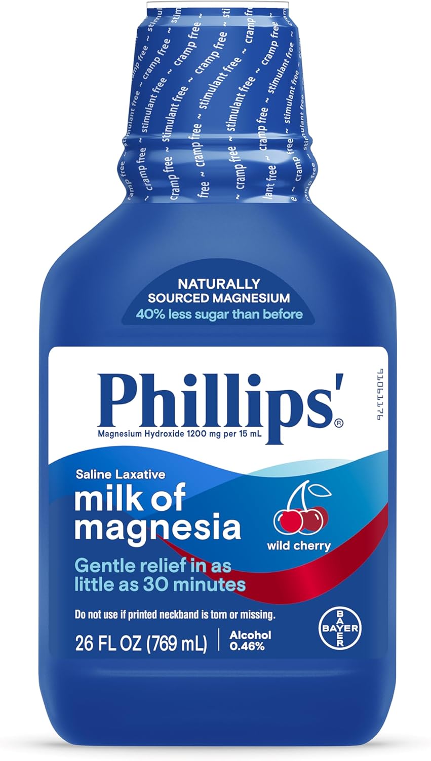 Phillips’ Milk of Magnesia Liquid Laxative,...