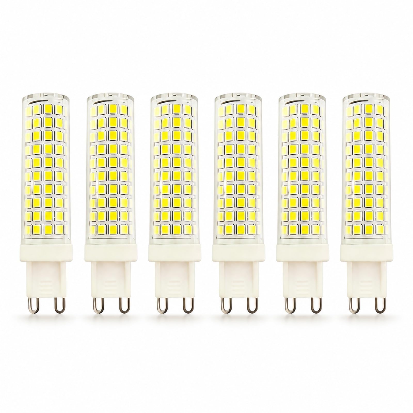 Lampadina LED a Mais G9 a Baionetta Luce Calda 3000K 12W Equiv 96W 1320 Lumen Anti-Sfarfallio CRI>80 per Camera Soggiorno Cucina Corridoio Non Dimmerabile(6 Pack)