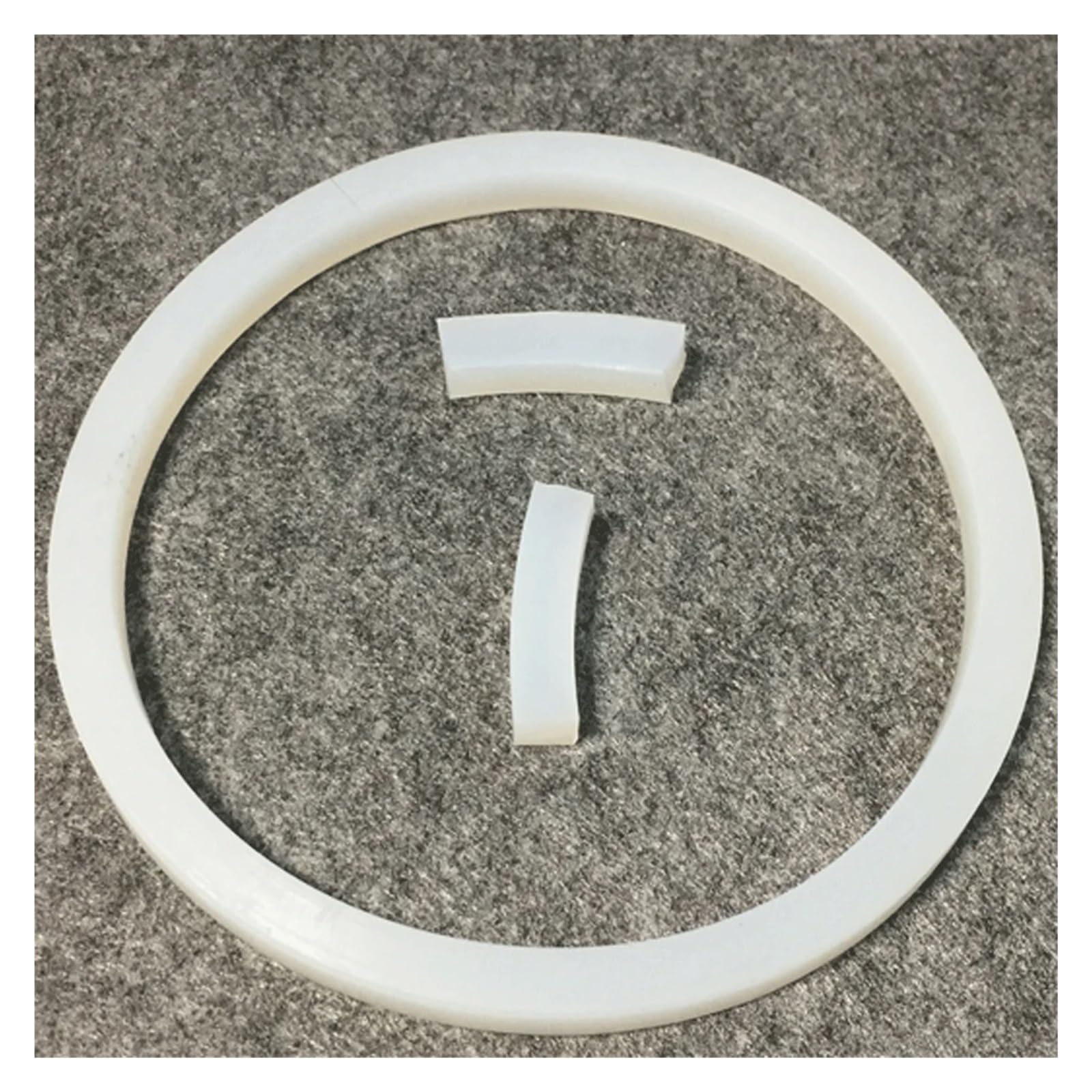 Junta de Sellado de Caucho de Silicona de Grado alimenticio VMQ Blanca de 6 mm de diámetro, 120-570 mm, for pozos de Registro, Tanques de presión, Arandelas de Sellado.(6x6mm 120mm)