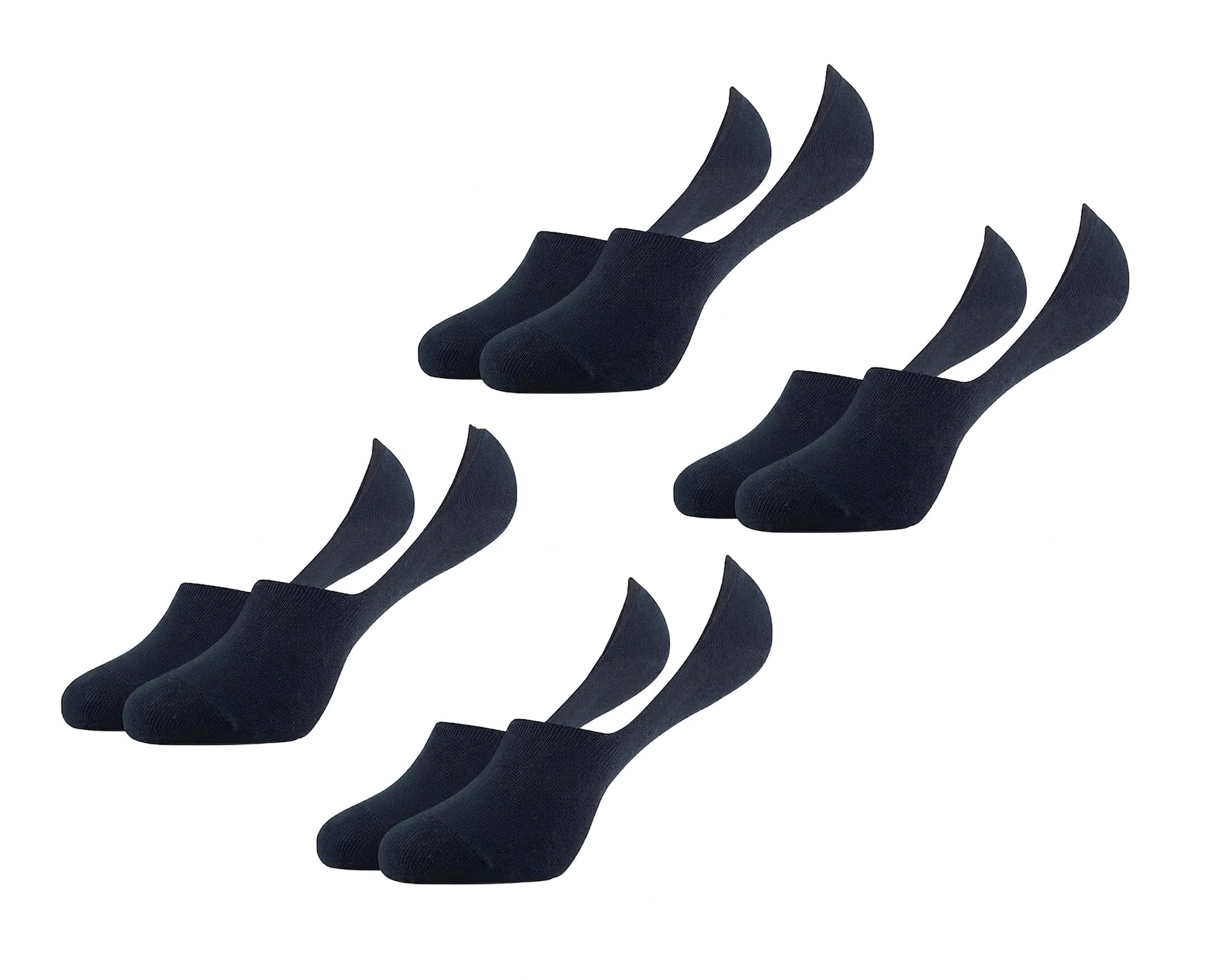 maurya samrajya Men's Compact Cotton No Show Socks | Stretch Fit, Moisture Wicking & Odor Control (Pack of 4)-picture-19