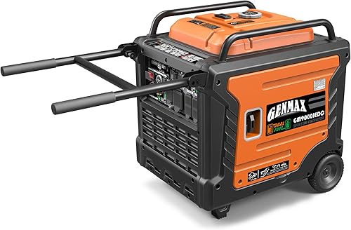 Miniatura 42 de GENMAX Generador inversor portátil, motor de gas o propano súper silencioso de 3500 W con capacidad paralela, arranque remoto/eléctrico, ideal
