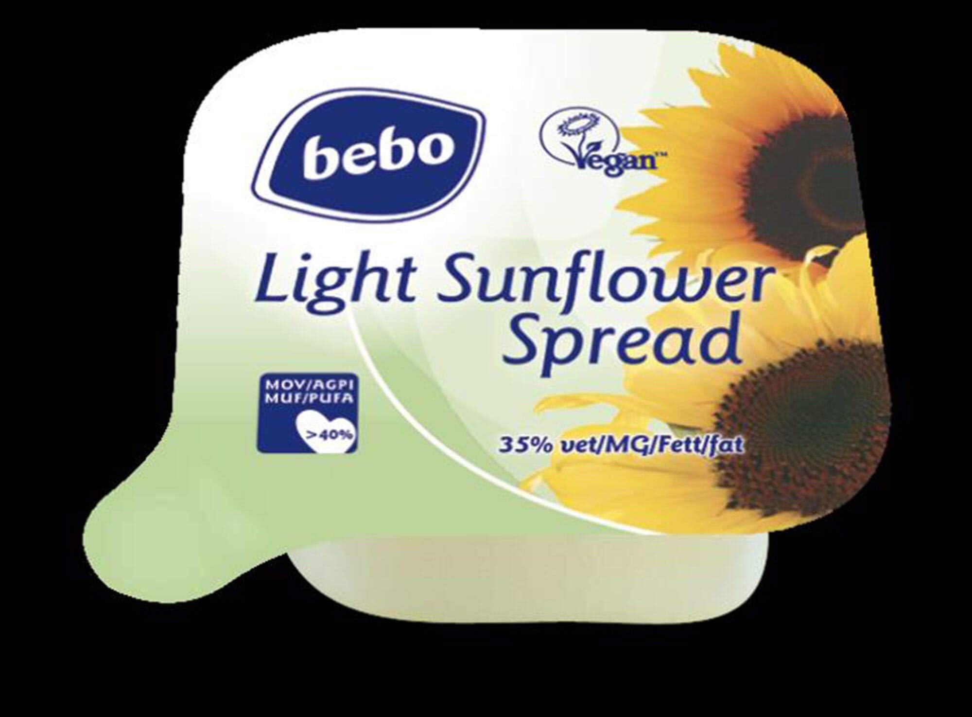 Bebo Sunflower Dishes Light - 4x100x10g