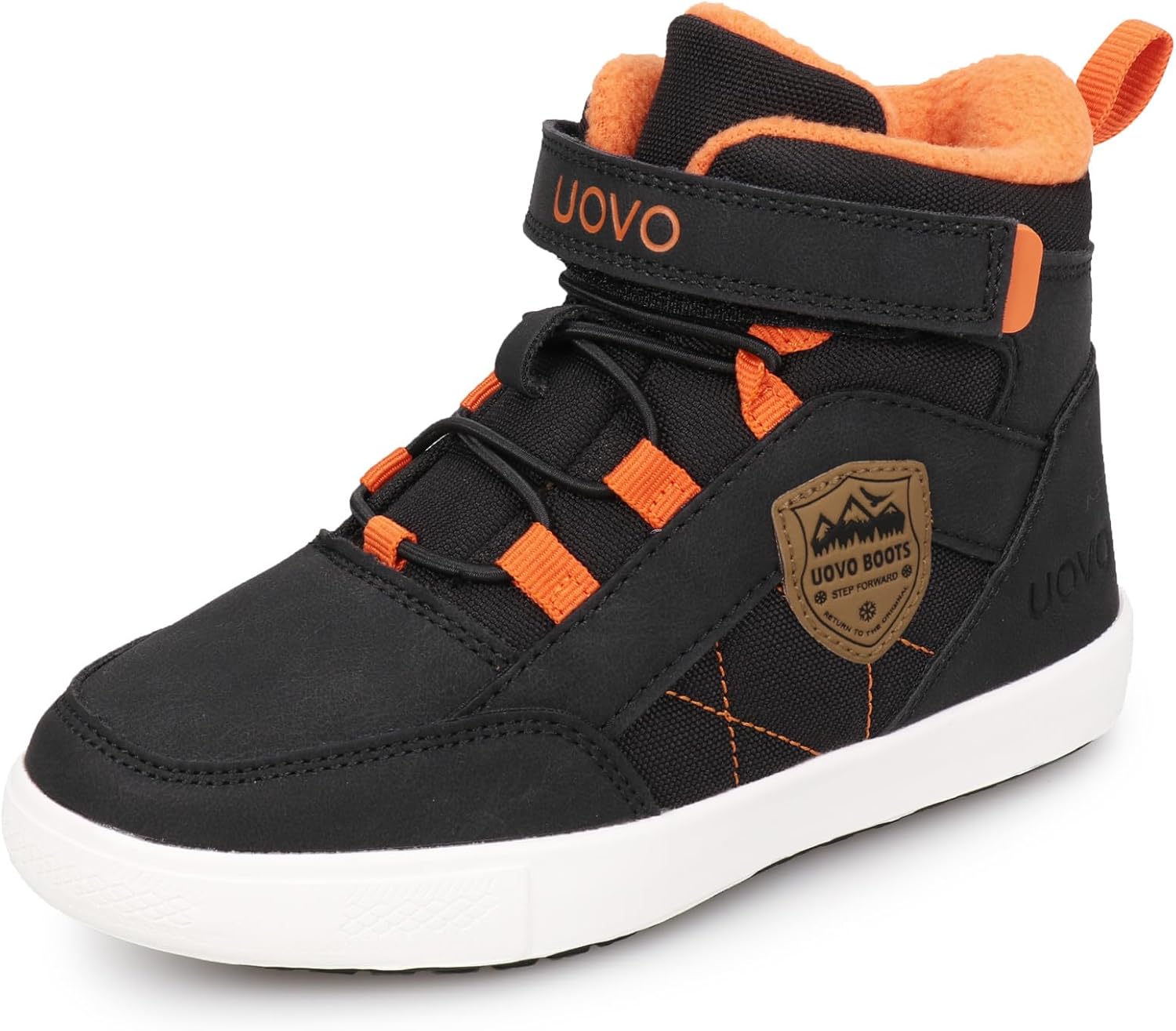 Boys Snow Fashion Boots Winter Waterproof Slip Resistant Outdoor Ankle Walking Sports Shoes (Toddler/Little Kid/Big Kid)