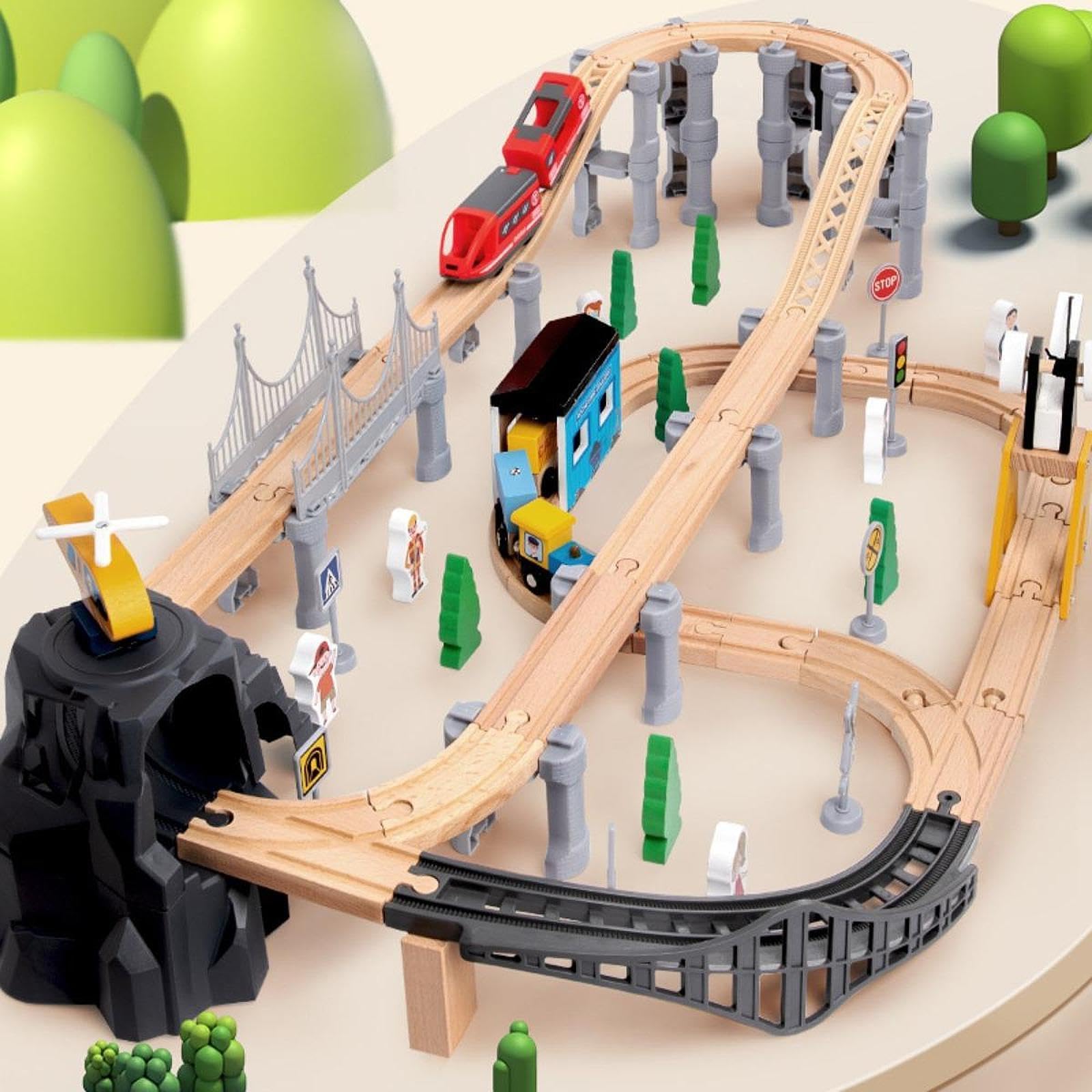 Modelleisenbahn Set, Lernspielzeug, Konstruktionsspielzeug für Mädchen