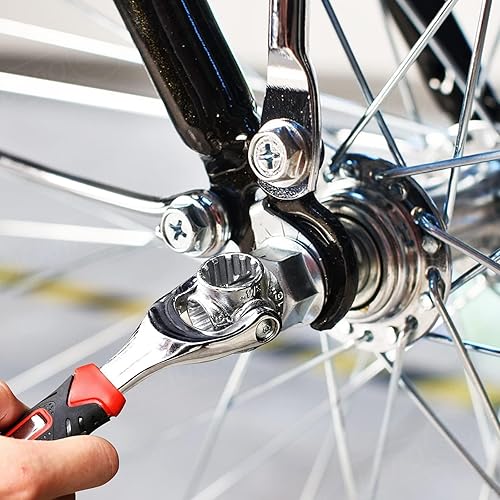 Miniatura 6 de Llave de tubo 52 en 1, herramientas giratorias multifuncionales, profesionales, de acero inoxidable, llave giratoria de 360 grados