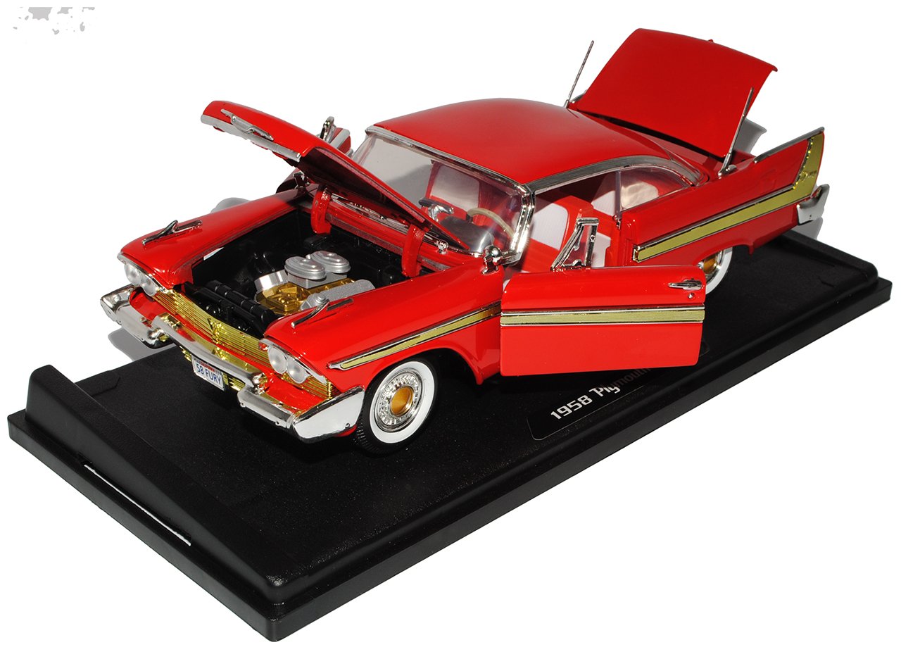 Motormax Plymouth Fury 1958 Coupe Rot Oldtimer 1/18 Modell Auto