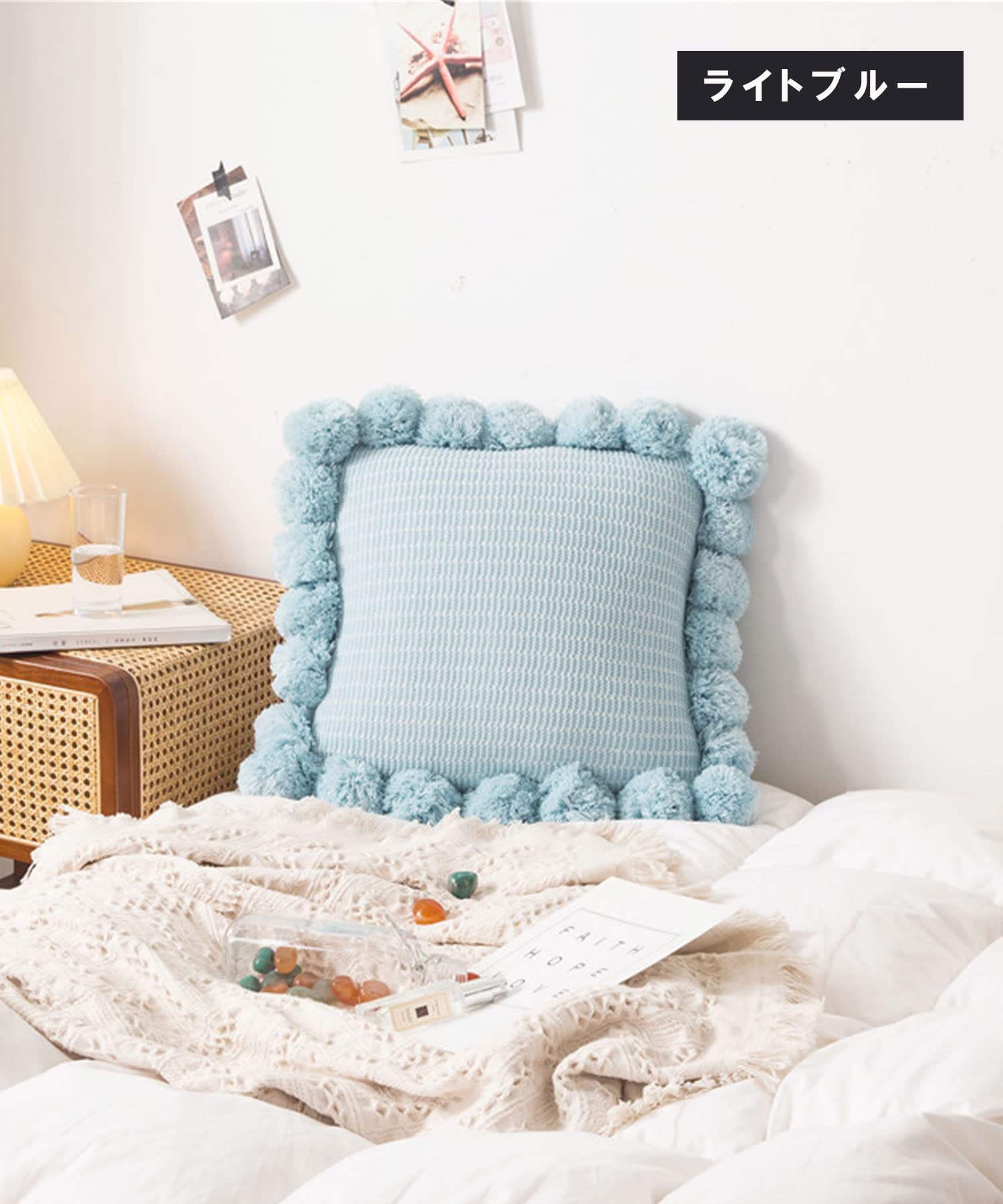 Amazon.co.jp: クッションカバー 45×45cm ナチュラル インテリア雑貨